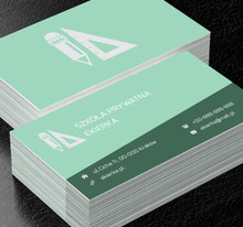 Ekierka i ołówek, Edukacja, Szkoła prywatna - Wizytówki Netprint