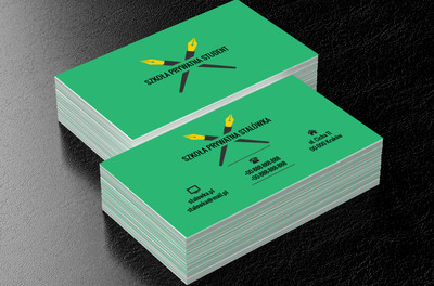 Dwa pióra, Edukacja, Szkoła prywatna - Wizytówki Netprint