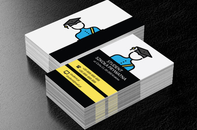 Uczeń w mundurku, Edukacja, Szkoła prywatna - Wizytówki Netprint