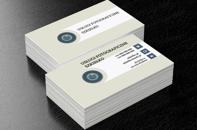 Szkiełko aparatu, Fotografia, Usługi fotograficzne - Wizytówki Netprint