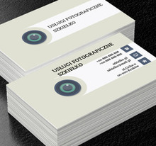 Szkiełko aparatu, Fotografia, Usługi fotograficzne - Wizytówki Netprint