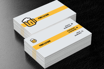 Kufel z pianą, Gastronomia, Bar - Wizytówki Netprint