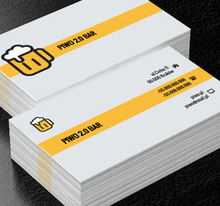 Kufel z pianą, Gastronomia, Bar - Wizytówki Netprint