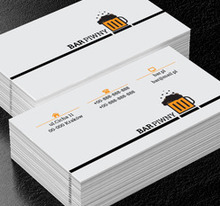 Ciemna piana, Gastronomia, Bar - Wizytówki Netprint