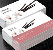 Laska wanilii, Gastronomia, Kawiarnia - Wizytówki Netprint