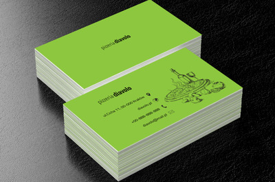 Włoska kolacja, Gastronomia, Pizzeria - Wizytówki Netprint