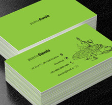 Włoska kolacja, Gastronomia, Pizzeria - Wizytówki Netprint