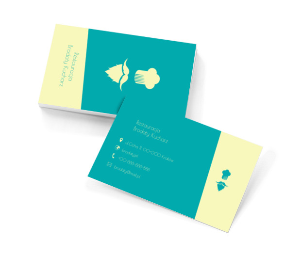 Kucharz z brodą, Gastronomia, Restauracja - Wizytówki Netprint szablony online