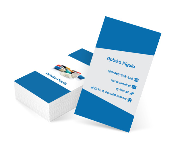 Rozrzucone tabletki, Medycyna, Apteka - Wizytówki Netprint szablony online