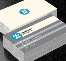 Kolumna na niebieskim tle, Prawo, Radca Prawny - Wizytówki Netprint