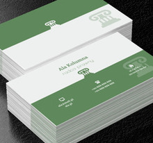 Zielona kolumna, Prawo, Radca Prawny - Wizytówki Netprint