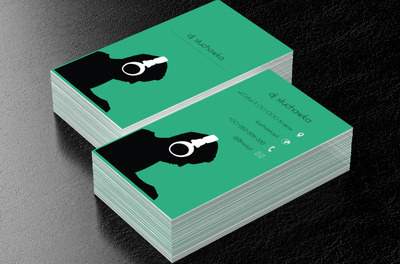 Białe słuchawki, Rozrywka, DJ - Wizytówki Netprint