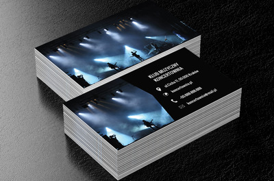 Koncert na żywo, Rozrywka, Klub muzyczny - Wizytówki Netprint