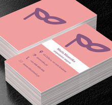 Fioletowa maska, Rozrywka, Organizator imprez - Wizytówki Netprint