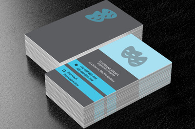 Dwie maski, Rozrywka, Organizator imprez - Wizytówki Netprint