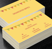 Kolorowe flagi, Rozrywka, Organizator imprez - Wizytówki Netprint