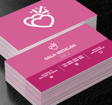 Dwa serca, Rozrywka, Sala weselna - Wizytówki Netprint