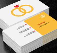 Złote obrączki, Rozrywka, Sala weselna - Wizytówki Netprint