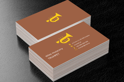 Złota trąbka, Rozrywka, Sklep muzyczny - Wizytówki Netprint