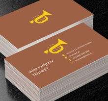 Złota trąbka, Rozrywka, Sklep muzyczny - Wizytówki Netprint