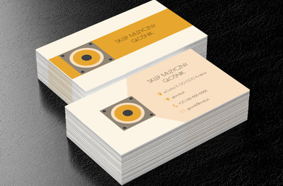 Kolorowy głośnik, Rozrywka, Sklep muzyczny - Wizytówki Netprint