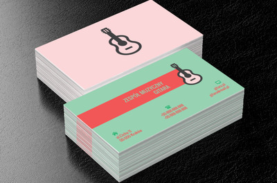 Jasna gitara, Rozrywka, Zespół muzyczny - Wizytówki Netprint