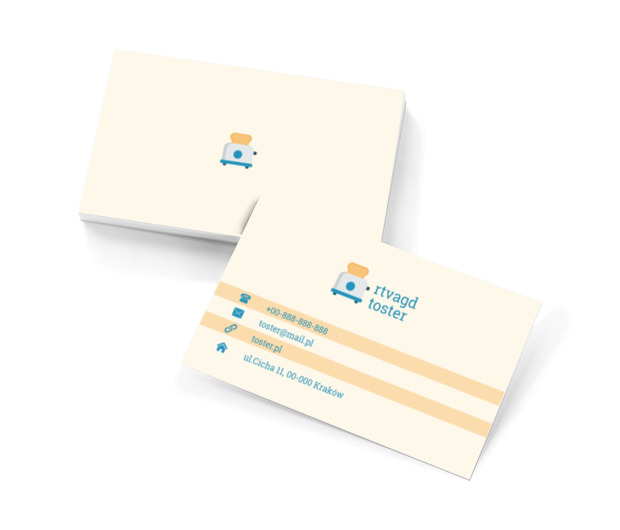 Mały toster, Sprzedaż, RTV i AGD - Wizytówki Netprint szablony online