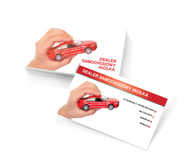Wspomnienia z dzieciństwa, Motoryzacja, Dealer - Wizytówki Netprint szablony online