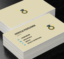 Pierścionek z diamentem, Sprzedaż, Jubiler - Wizytówki Netprint