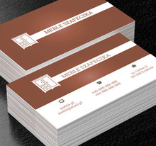 Biała szafka, Sprzedaż, Meble - Wizytówki Netprint