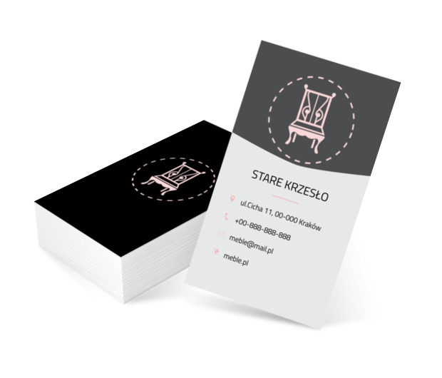 Stare krzesło, Sprzedaż, Meble - Wizytówki Netprint szablony online