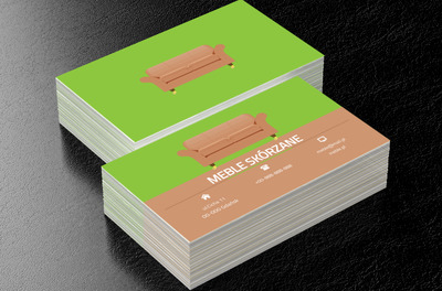 Skórzana sofa, Sprzedaż, Meble - Wizytówki Netprint