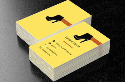 Czarna szpilka, Sprzedaż, Obuwie - Wizytówki Netprint