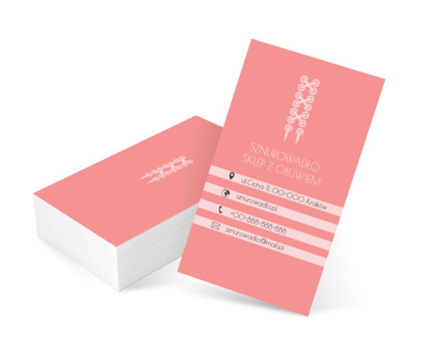 Stylowe sznurówki, Sprzedaż, Obuwie - Wizytówki Netprint szablony online