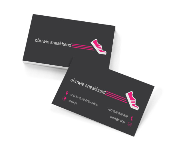 Różowy adidas, Sprzedaż, Obuwie - Wizytówki Netprint szablony online