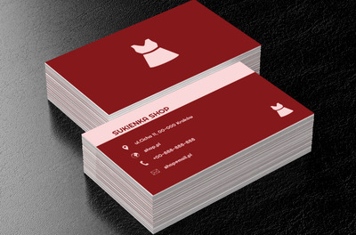 Różowa sukienka, Sprzedaż, Odzież - Wizytówki Netprint
