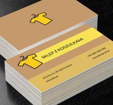 Żółta koszulka, Sprzedaż, Odzież - Wizytówki Netprint