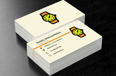 Złota tarcza, Sprzedaż, Zegarmistrz - Wizytówki Netprint