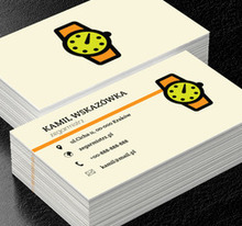 Złota tarcza, Sprzedaż, Zegarmistrz - Wizytówki Netprint
