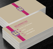 Na różowym pasku, Sprzedaż, Zegarmistrz - Wizytówki Netprint