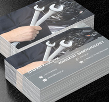 Silną ręką mechanika, Motoryzacja, Mechanik - Wizytówki Netprint