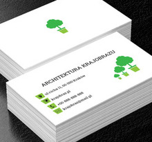 Trzy drzewka, Środowisko i Przyroda, Architektura krajobrazu - Wizytówki Netprint