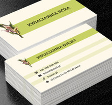 Bukiet kwiatów, Środowisko i Przyroda, Kwiaciarnia - Wizytówki Netprint