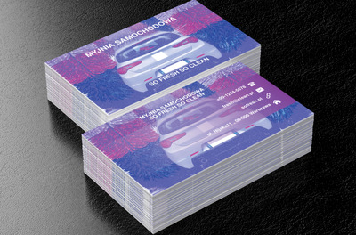 Niesztampowe kolory dla myjni, Motoryzacja, Myjnia - Wizytówki Netprint