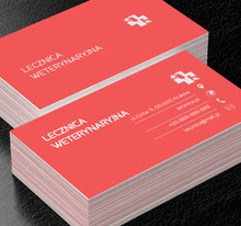 Krzyżyk ze zwierzętami, Środowisko i Przyroda, Lecznica weterynaryjna - Wizytówki Netprint