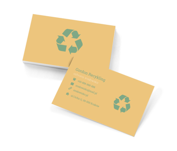 Eko znaczek, Środowisko i Przyroda, Ochrona Środowiska - Wizytówki Netprint szablony online