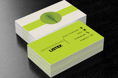 Liść dębu, Środowisko i Przyroda, Ochrona Środowiska - Wizytówki Netprint