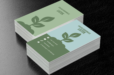 Wyrastający krzak, Środowisko i Przyroda, Usługi ogrodnicze - Wizytówki Netprint