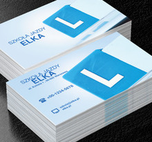 Bez stresowa szkoła jazdy, Motoryzacja, Nauka jazdy - Wizytówki Netprint