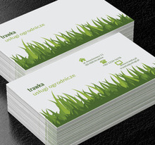 Nieprzystrzyżona trawka, Środowisko i Przyroda, Usługi ogrodnicze - Wizytówki Netprint